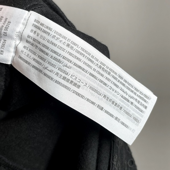 NEW Hollister Skirt Womens Large Black Floral Eyelet casual preppy - Picture 8 of 12